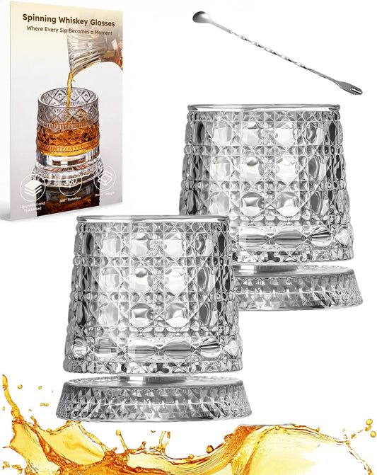 Emberra Vortex | 360° Spinning Whiskey Glass
