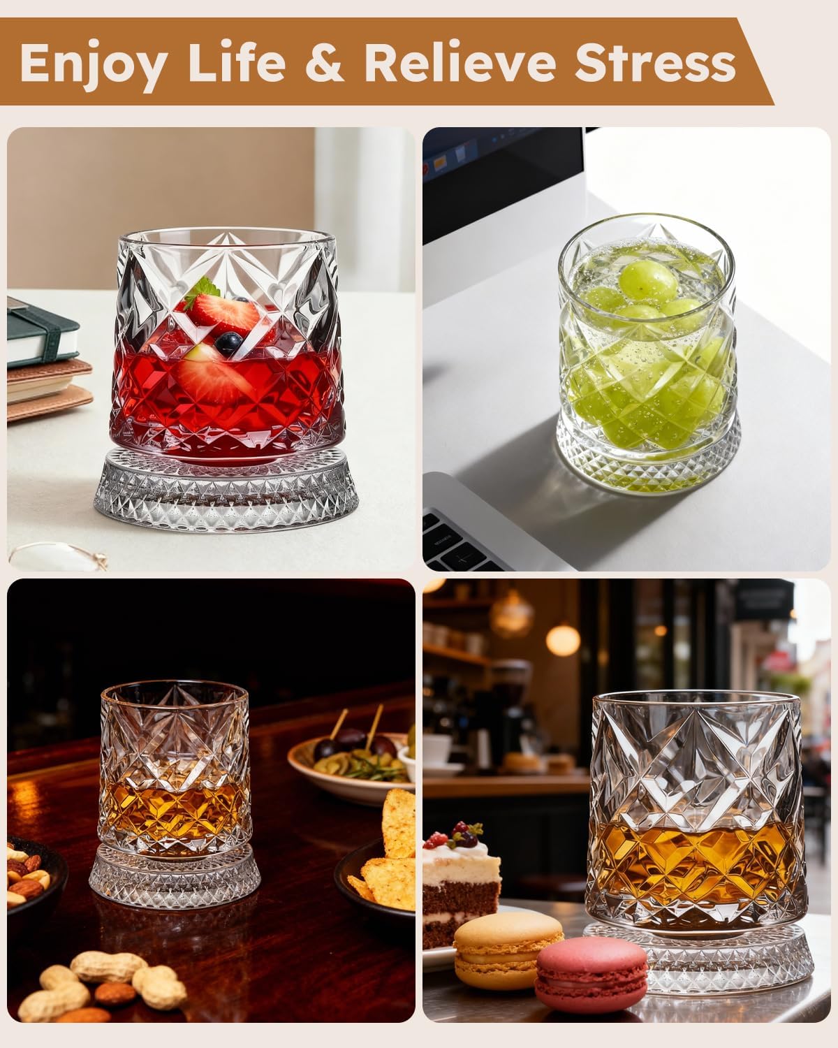 Emberra Vortex | 360° Spinning Whiskey Glass